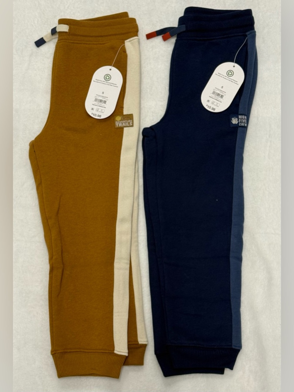 NWT Wonder Nation Boy's (Size 5) Fleece Jogger Sweatpants Bundle (2-Pack)